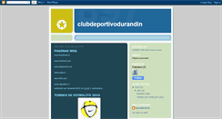 Desktop Screenshot of clubdeportivodurandin.blogspot.com