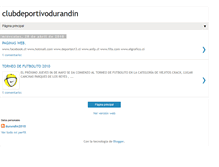 Tablet Screenshot of clubdeportivodurandin.blogspot.com