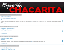 Tablet Screenshot of expresionchacarita.blogspot.com