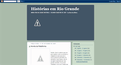 Desktop Screenshot of historiasriogrande.blogspot.com