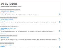 Tablet Screenshot of oneskywellness.blogspot.com