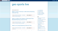 Desktop Screenshot of geosportslive.blogspot.com