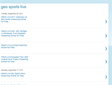 Tablet Screenshot of geosportslive.blogspot.com