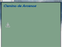 Tablet Screenshot of caminodearcanos.blogspot.com