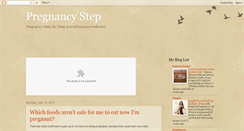 Desktop Screenshot of pregnancybystep.blogspot.com