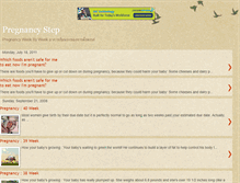 Tablet Screenshot of pregnancybystep.blogspot.com