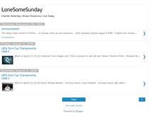 Tablet Screenshot of lonesomesunday.blogspot.com