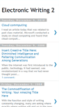 Mobile Screenshot of electronicwritingtwo.blogspot.com