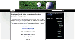 Desktop Screenshot of livestreamgolftour.blogspot.com