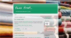 Desktop Screenshot of fauxfront.blogspot.com