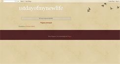 Desktop Screenshot of 1stdayofmynewlife.blogspot.com