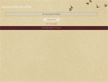 Tablet Screenshot of 1stdayofmynewlife.blogspot.com