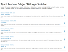 Tablet Screenshot of belajar-google-sketchup.blogspot.com