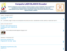 Tablet Screenshot of campanalazoblancoecuador.blogspot.com