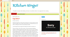 Desktop Screenshot of kitchensinger.blogspot.com