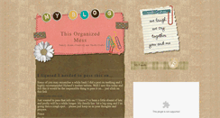 Desktop Screenshot of lifesorganizedmess.blogspot.com