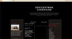 Desktop Screenshot of encuentroscinefilos.blogspot.com