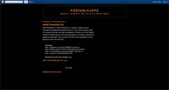 Desktop Screenshot of portable1appz.blogspot.com