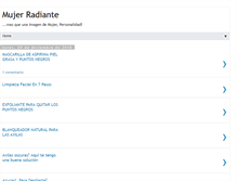 Tablet Screenshot of mujerradiante.blogspot.com