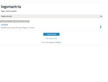 Tablet Screenshot of logomantria.blogspot.com