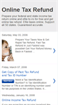 Mobile Screenshot of onlinetaxrefund.blogspot.com