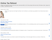 Tablet Screenshot of onlinetaxrefund.blogspot.com