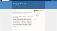 Desktop Screenshot of emergingmarketing.blogspot.com