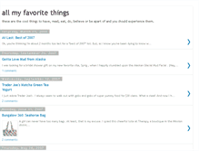 Tablet Screenshot of allmyfavoritethings.blogspot.com