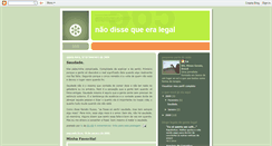 Desktop Screenshot of naodissequeeralegal.blogspot.com