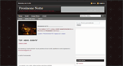 Desktop Screenshot of frosinonenotte.blogspot.com