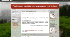 Desktop Screenshot of professoresmediadoresdeleitura.blogspot.com