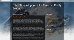 Desktop Screenshot of infertilityandadoptionrollercoaster.blogspot.com