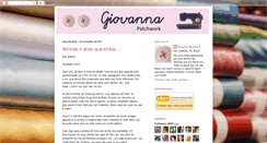 Desktop Screenshot of giovannapatchwork.blogspot.com