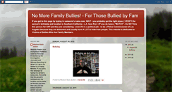 Desktop Screenshot of nomorefamilybullies.blogspot.com