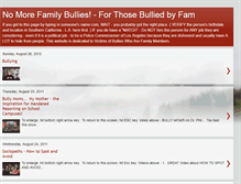 Tablet Screenshot of nomorefamilybullies.blogspot.com