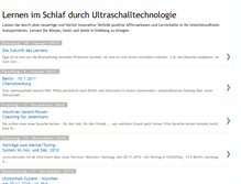 Tablet Screenshot of lernen-durch-ultraschall.blogspot.com
