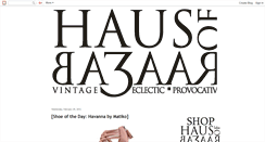 Desktop Screenshot of hausofbazaar.blogspot.com