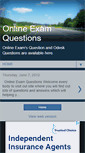 Mobile Screenshot of online-exam-questions.blogspot.com