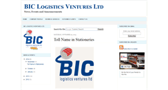 Desktop Screenshot of bicvlogistics.blogspot.com