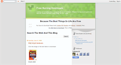 Desktop Screenshot of freenursingdownloads.blogspot.com
