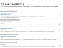 Tablet Screenshot of gamersacademy.blogspot.com