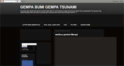 Desktop Screenshot of gempabumi09.blogspot.com