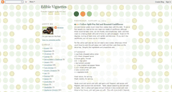 Desktop Screenshot of ediblevignettes.blogspot.com