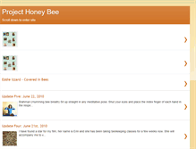 Tablet Screenshot of projecthoneybee.blogspot.com