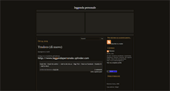 Desktop Screenshot of leggenda-personale.blogspot.com