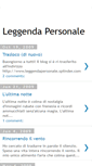 Mobile Screenshot of leggenda-personale.blogspot.com