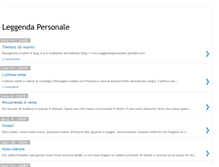 Tablet Screenshot of leggenda-personale.blogspot.com