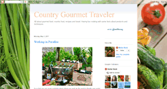 Desktop Screenshot of countrygourmettraveler.blogspot.com