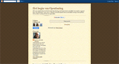 Desktop Screenshot of hetbeginvanopenbaring.blogspot.com