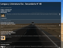 Tablet Screenshot of lenguayliteraturakole48.blogspot.com